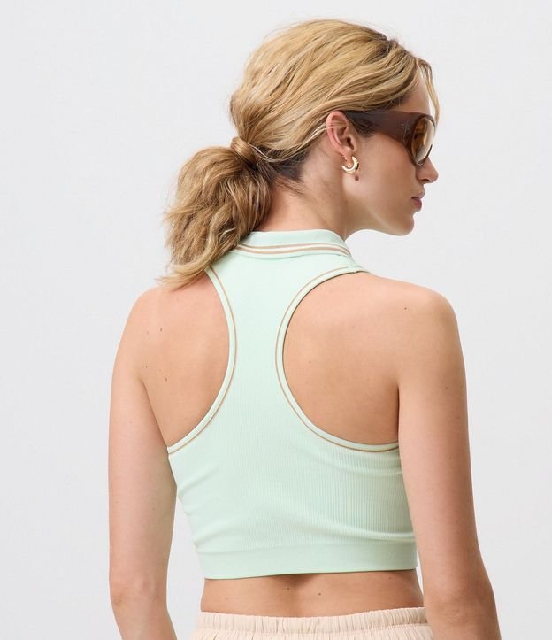 Top Deportivo Get Over Seamless con Cuello Polo y Cremallera Delantera 3