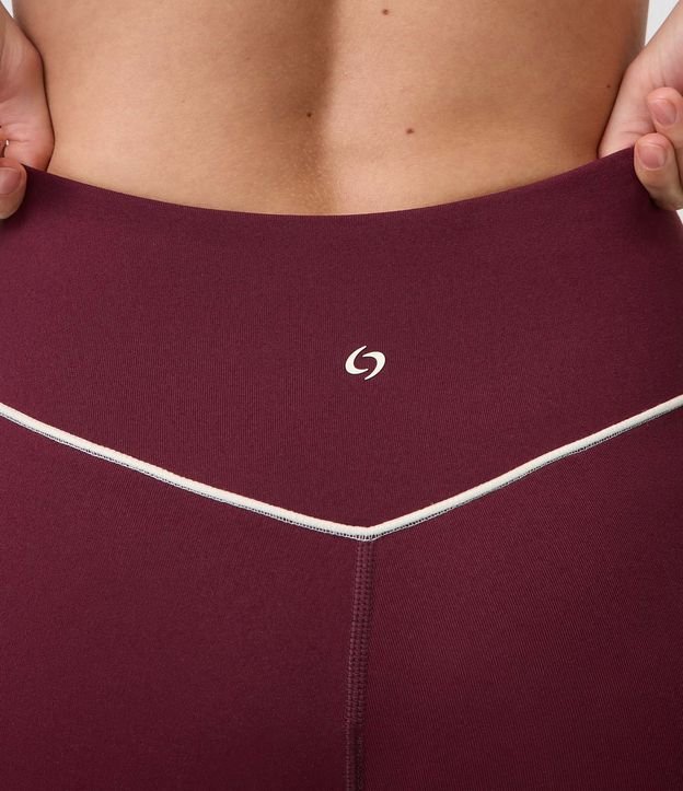 Pantalón Legging Deportiva en Microfibra con Friso Contrastante 3