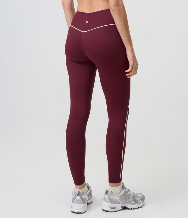 Pantalón Legging Deportiva en Microfibra con Friso Contrastante 4
