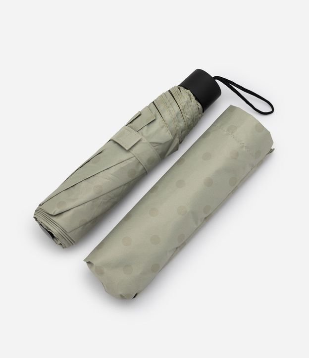 Sombrilla Plegable con Protección UV y Estampado de Lunares 2