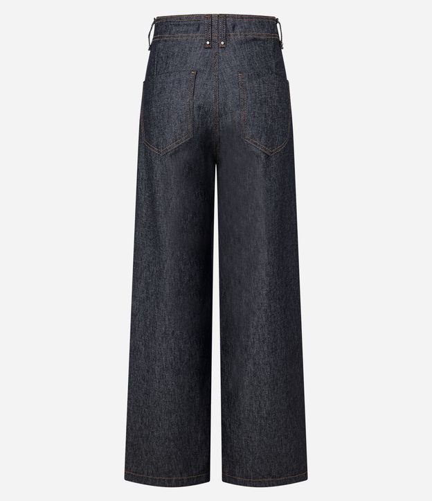 Pantalón Wide Leg en Jeans con Cintura Alta y Cintura Sastre 6