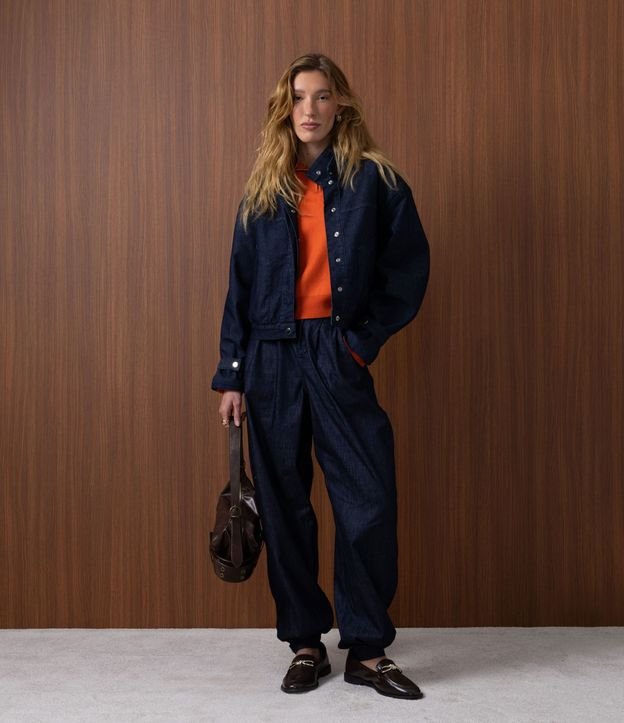 Pantalón de Jean Aladdin Sastrería con Cintura Alta