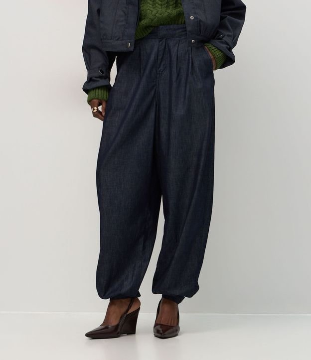 Pantalón de Jean Aladdin Sastrería con Cintura Alta 4