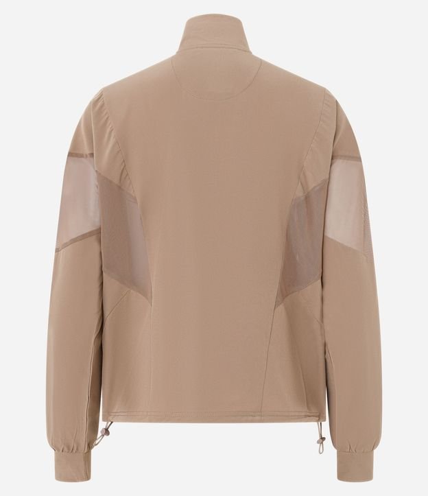 Campera Deportiva Rompe Viento con Recortes en Tule 6