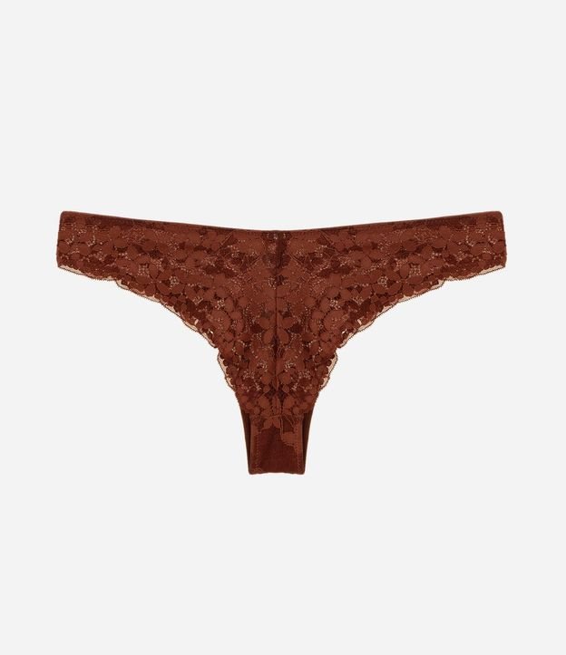 Bombacha Bikini Hilo en Encaje Floral 5
