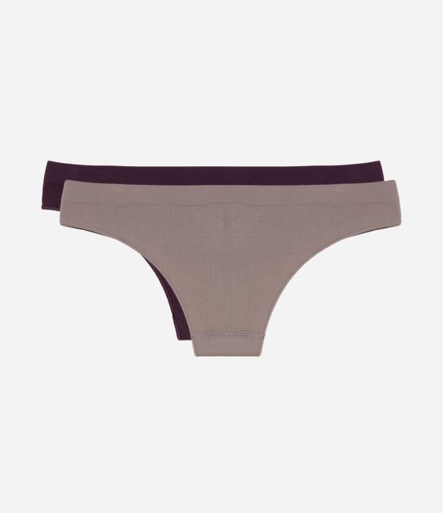 Kit 02 Bombachas Bikini en Poliamida Seamless 2