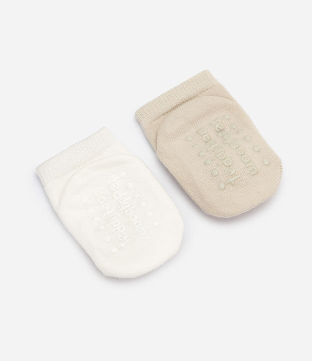 Kit de 02 Medias Bebé con Carita de Bicho Interactiva 2