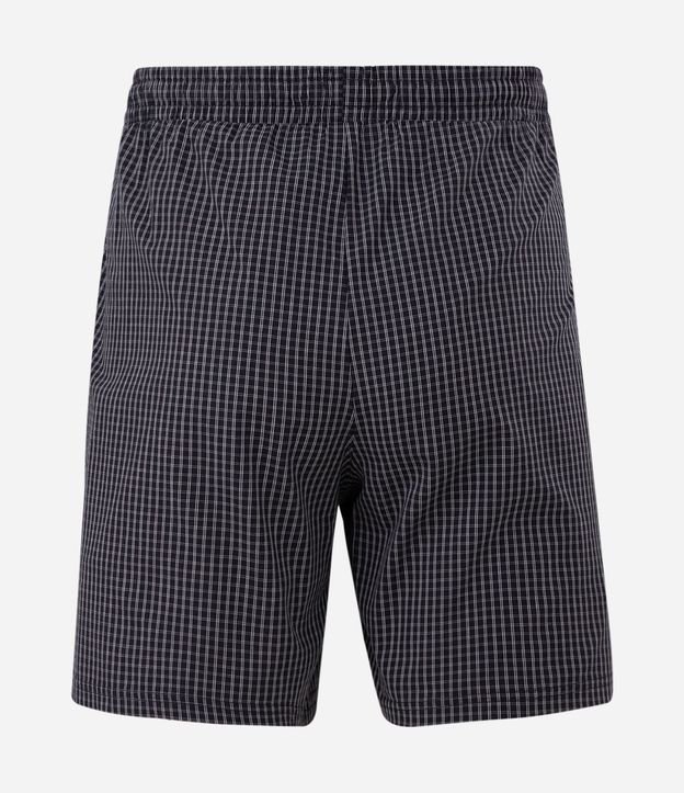 Pijama Corto en Algodón de Cuadros 4
