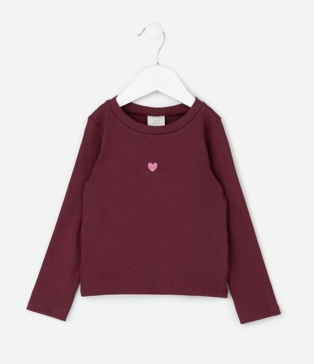 Remera Infantil en Rib con Bordado de Corazón – Talle 1 a 6 años 5