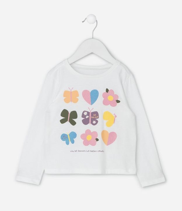 Remera Infantil Manga Larga con Estampado Ícones  – Talle 1 a 5/6 años 2
