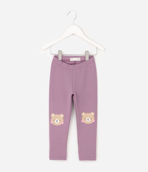 Pantalón Infantil Legging con Oso en la Rodilla – Talle 1 a 6 años 2