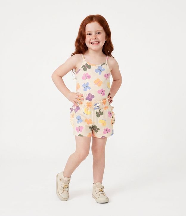 Short Infantil en Algodón con Estampado Mariposas – Talle 1 a 6 años