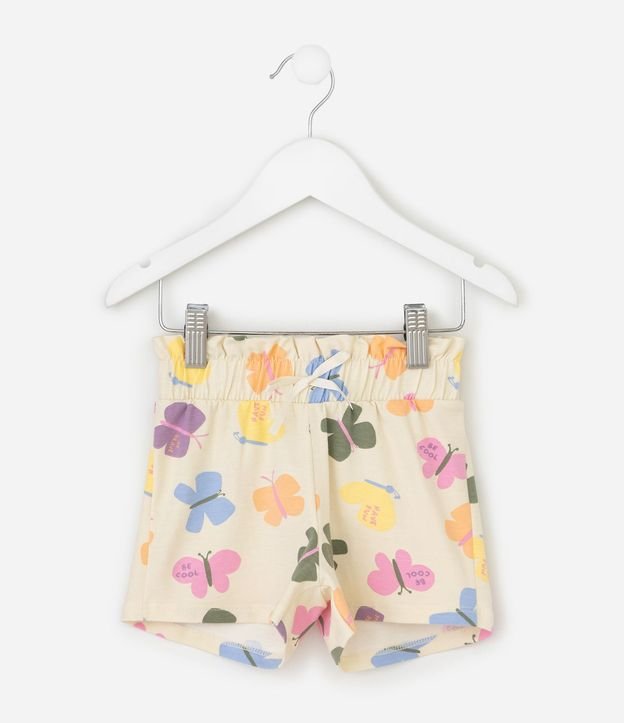 Short Infantil en Algodón con Estampado Mariposas – Talle 1 a 6 años 2