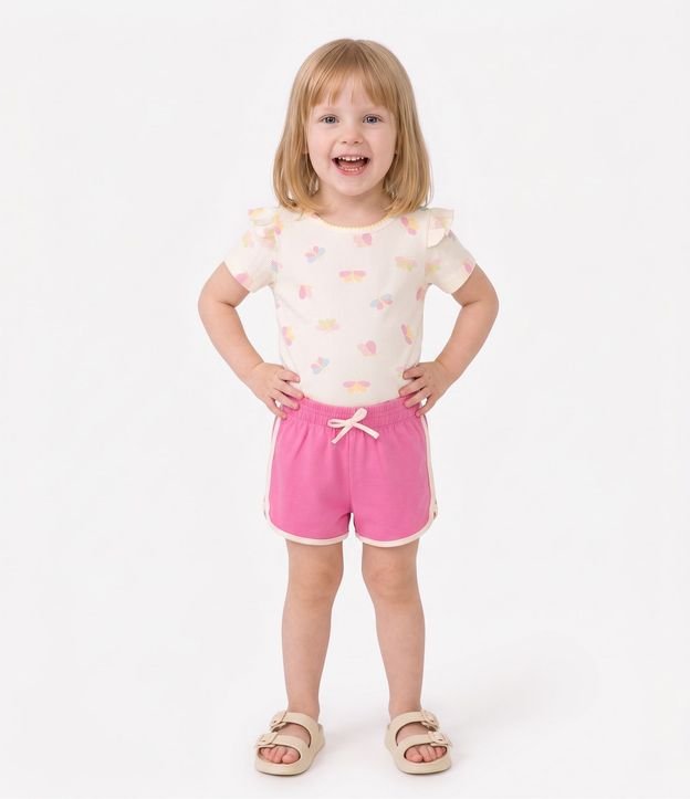 Remera en Rib Mariposa- Talle 1 A 6 años 1