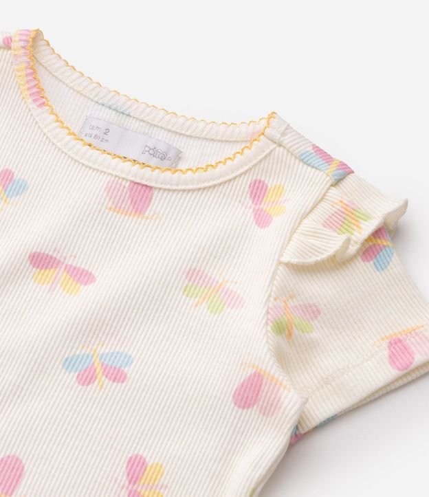 Remera en Rib Mariposa- Talle 1 A 6 años 4