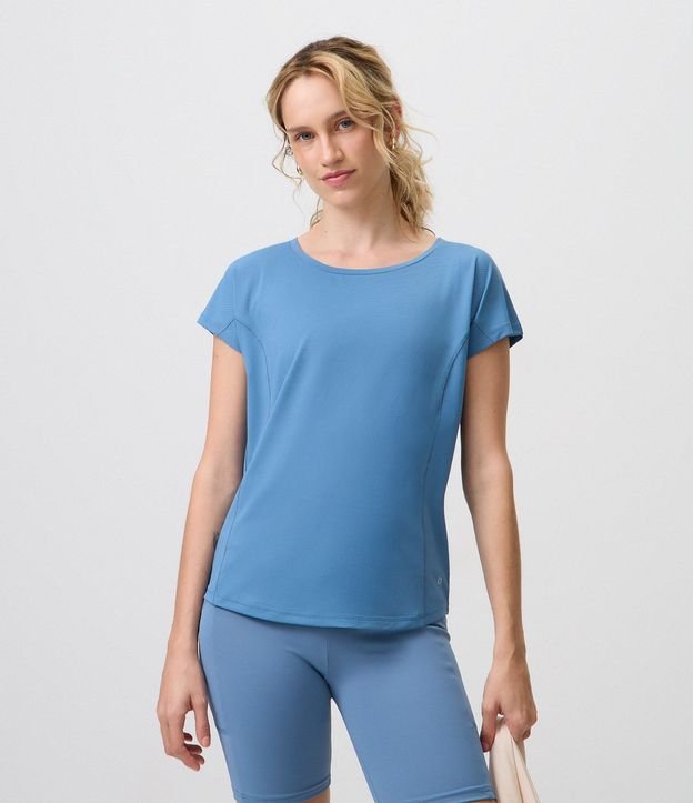 Remera Deportiva en Microfibra Texturizada