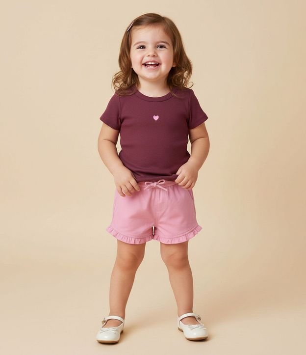 Short Infantil con Volados - Talle 1 a 5 años