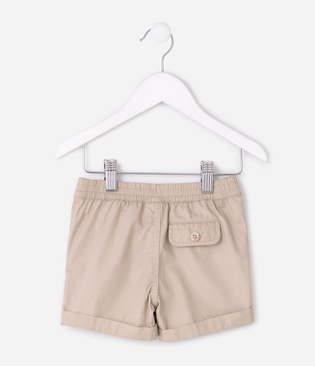 Shorts Infantil en Sarga Cintura con Elástico - Talle 0 a 18 Meses 2