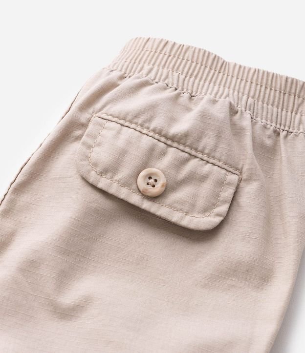Shorts Infantil en Sarga Cintura con Elástico - Talle 0 a 18 Meses 3