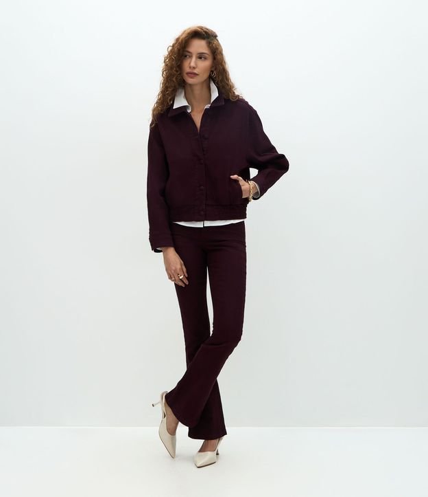 Campera Bomber en Sarga Acanalada 2