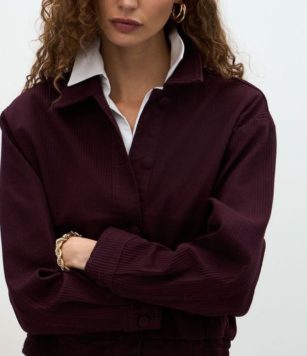 Campera Bomber en Sarga Acanalada 4