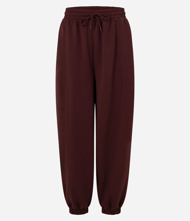 Pantalón Balloon en Modal con Lazo en la Cintura y Bolsillos 5