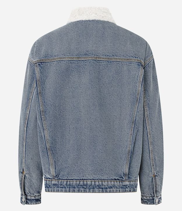 Campera Trucker en Jeans con Cuello Sherpa 7