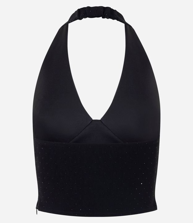 Blusa Frente Única en Bengalina con Aplicación 7