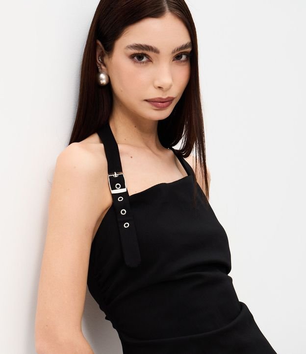 Enterito en Bengalina con Hebilla y Modelo Halter 3
