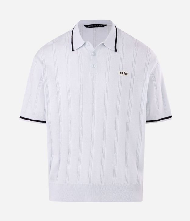 Camisa Polo en Punto con Estampa de Rayas 7