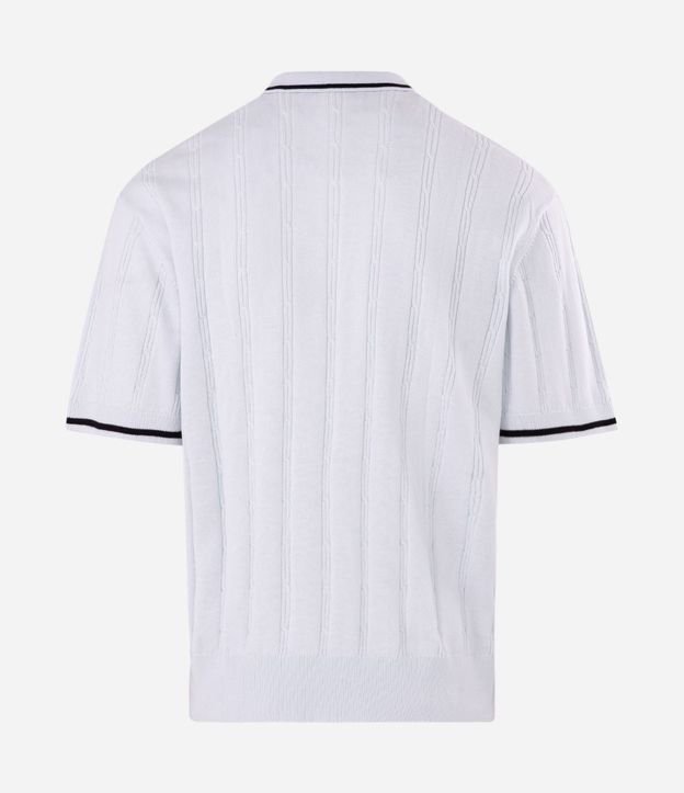 Camisa Polo en Punto con Estampa de Rayas 8