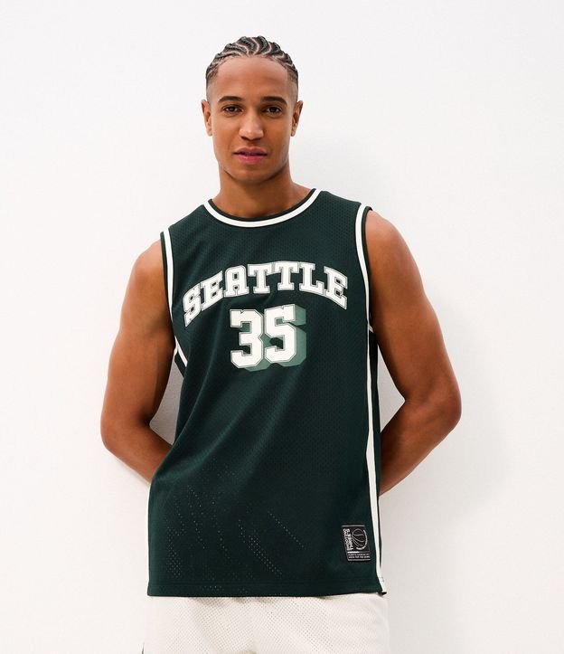 Musculosa Baloncesto Estampada Seattle 35