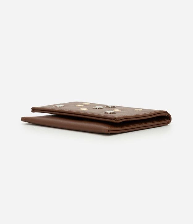 Cartera Tipo Sobre Pequeña de PU con Aplicación de detalles Decorativos 2