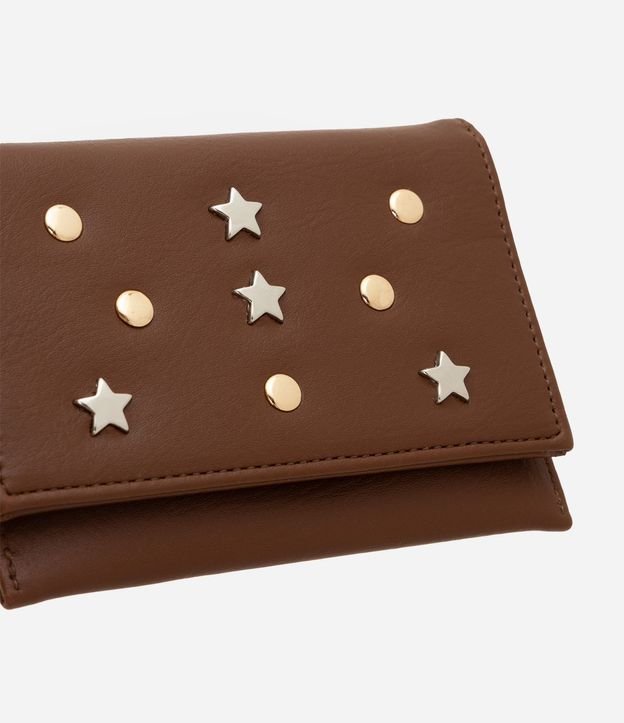 Cartera Tipo Sobre Pequeña de PU con Aplicación de detalles Decorativos 4