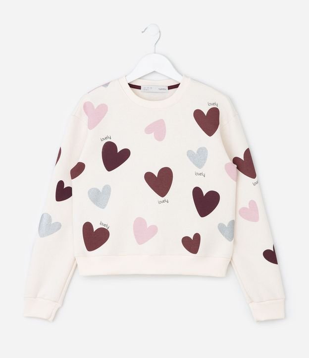 Buzo Infantil con Estampado de Corazones – Talle 7 a 14 años 3