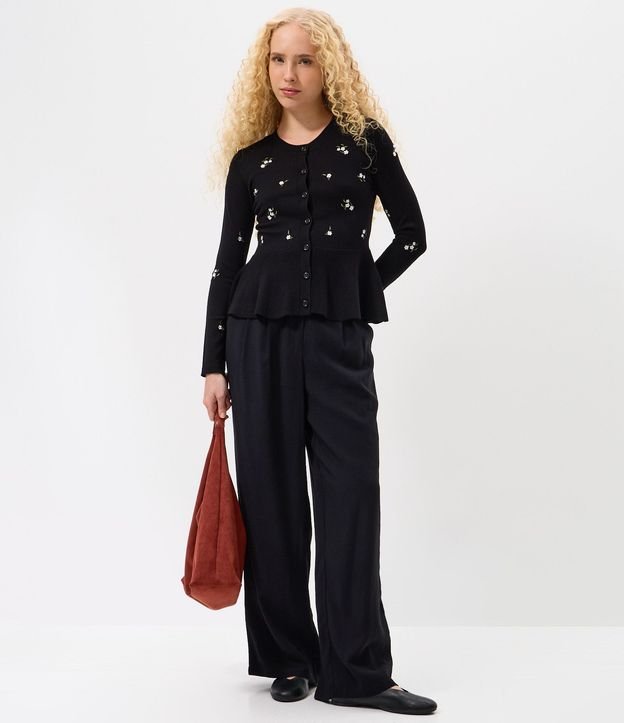 Sueter Peplum en Punto con Bordado Floral Liberty 2