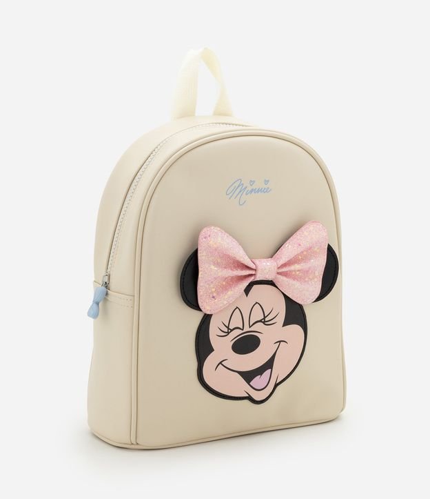 Mochila Infantil PU Minnie con Aplique y Cremallera - Talle U
