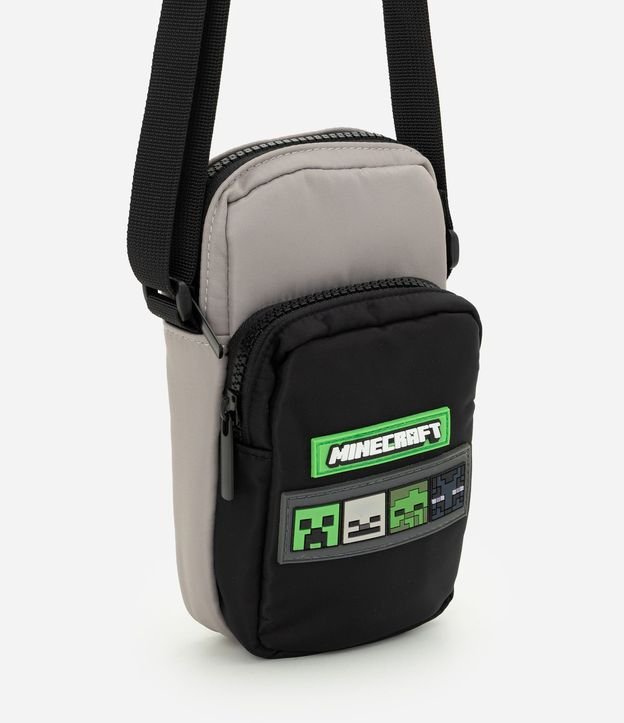 Cartera Infantil Transversal con Estampado Temática Minecraft