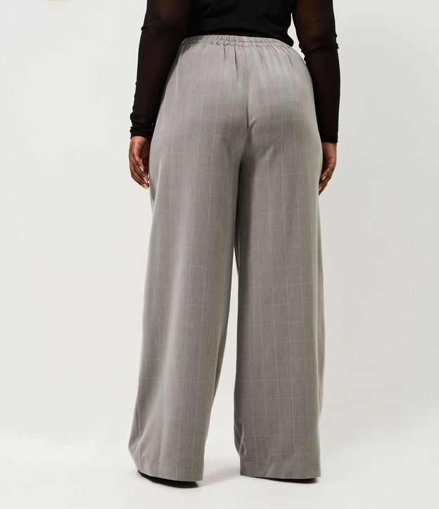 Pantalón Sastre Wide de Cuadros Alargada Curve & Plus Size 5