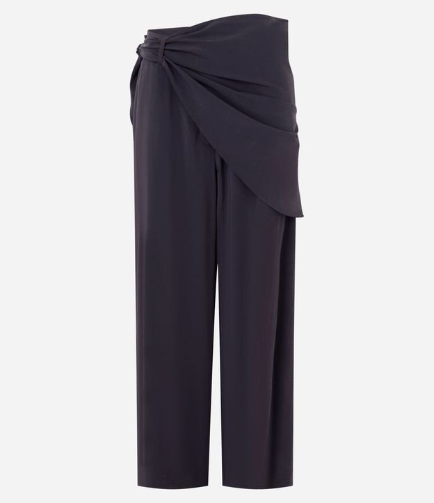 Pantalón Wide Leg con Pañuelo en la Cintura 5