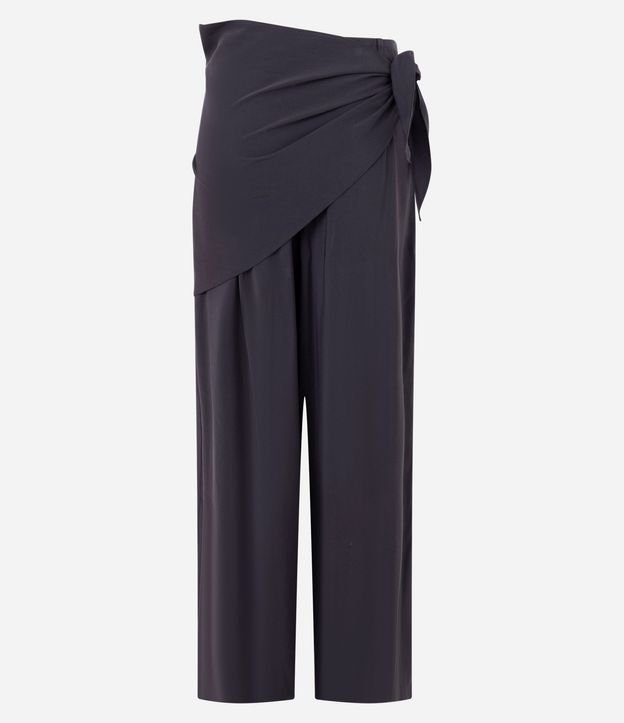 Pantalón Wide Leg con Pañuelo en la Cintura 6