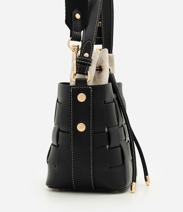 Cartera Bucket Pequeña en PU con Bolsillo Interno Desmontable 2