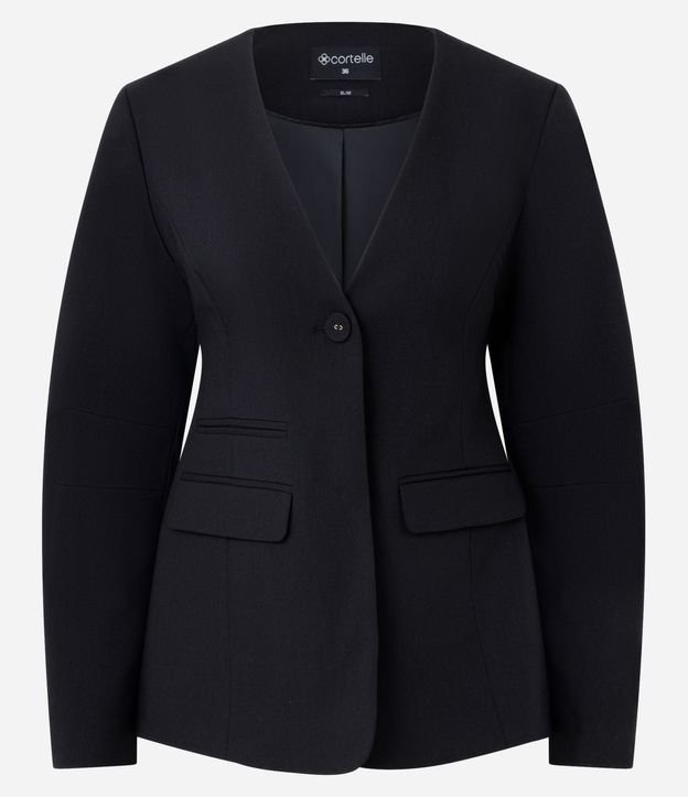 Blazer Acinturado en Sastrer con Bolsillos Delanteros 8