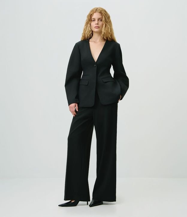 Blazer Acinturado en Sastrer con Bolsillos Delanteros 4