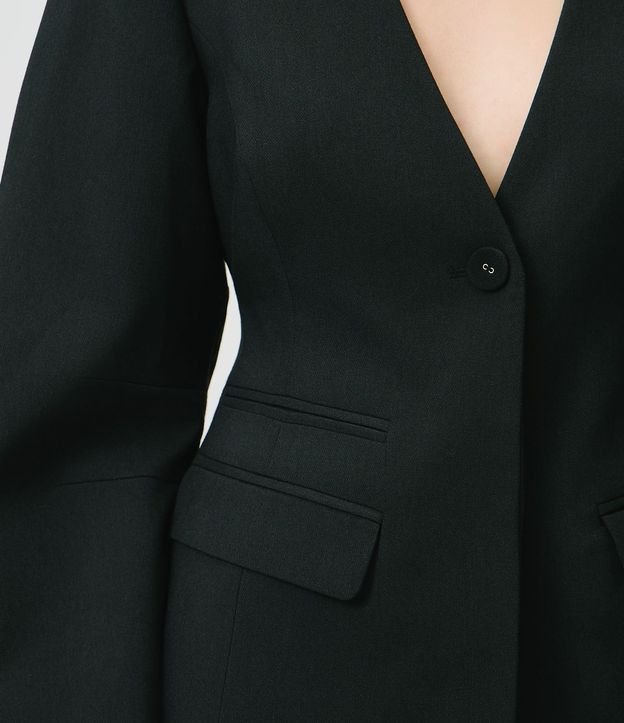 Blazer Acinturado en Sastrer con Bolsillos Delanteros 5