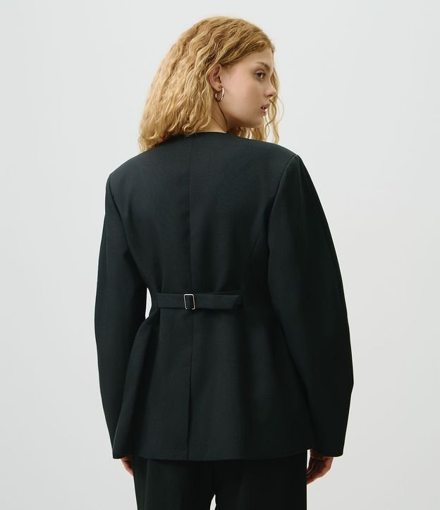 Blazer Acinturado en Sastrer con Bolsillos Delanteros 6