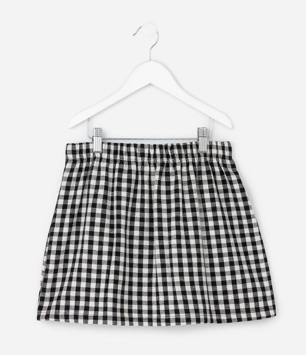Pollera Infantil en Sastrería de Cuadros con Cinturón Incorporado – Talle 7 a 16 años 3