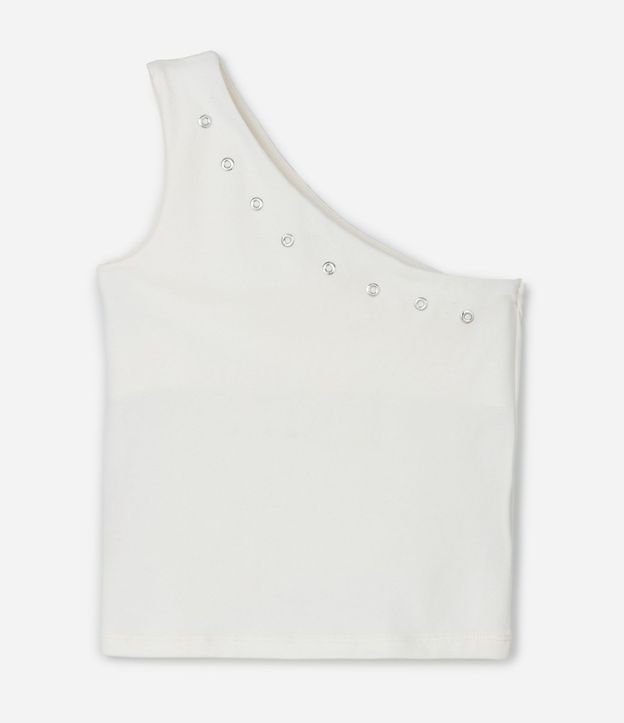 Blusa Infantil de un Hombro con Ojales – Talle 5 a 14 años 2