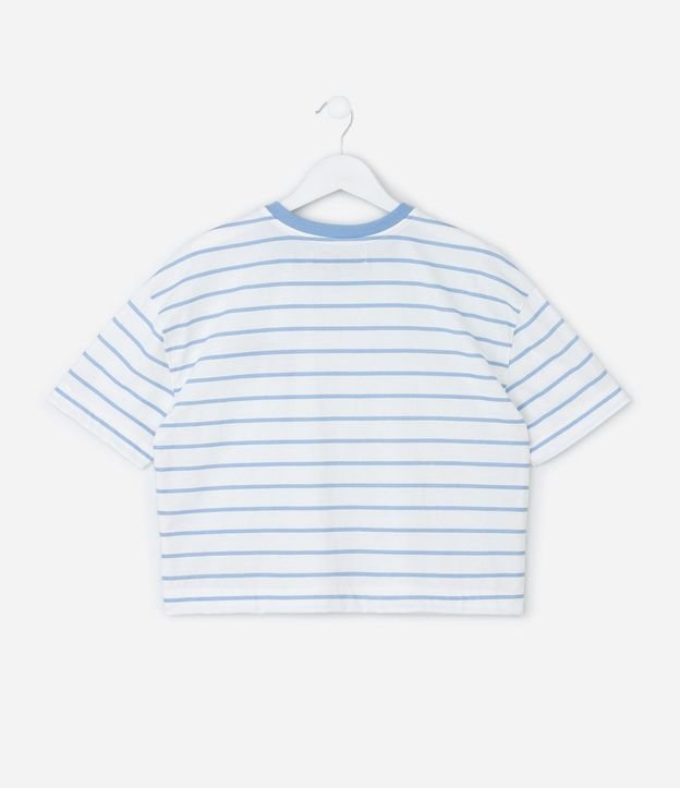 Remera Infantil Boxy Rayada con Bordado – Talle 7 a 16 años 3