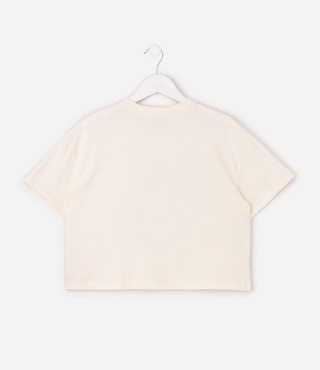 Remera Infantil Boxy con Flores y Lentejuelas - Talle 5 a 16 años 3
